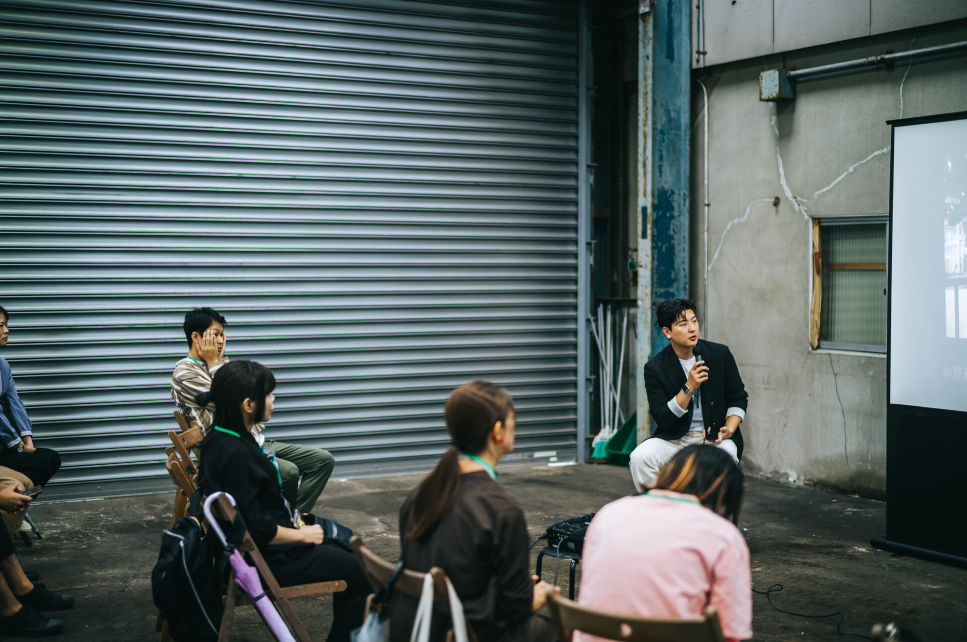 駒ヶ林漁港横倉庫で開かれたSTART UP MEETING